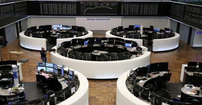 The German share price index DAX graph is pictured at the stock exchange in Frankfurt