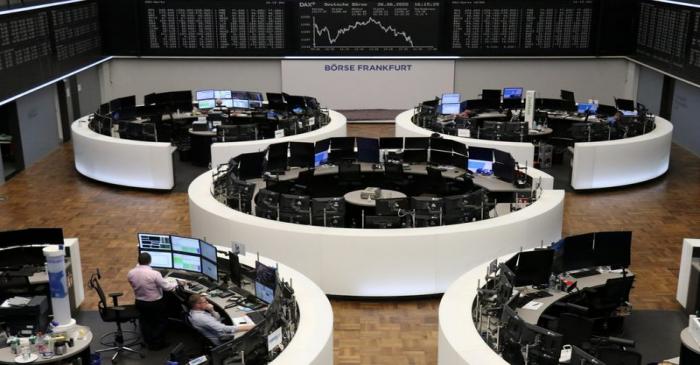 The German share price index DAX graph is pictured at the stock exchange in Frankfurt