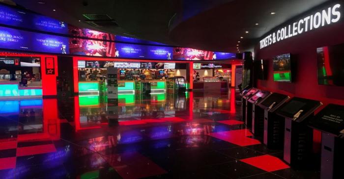 FILE PHOTO: General view of an empty cinema foyer at Cineworld in Hemel Hempstead as the number