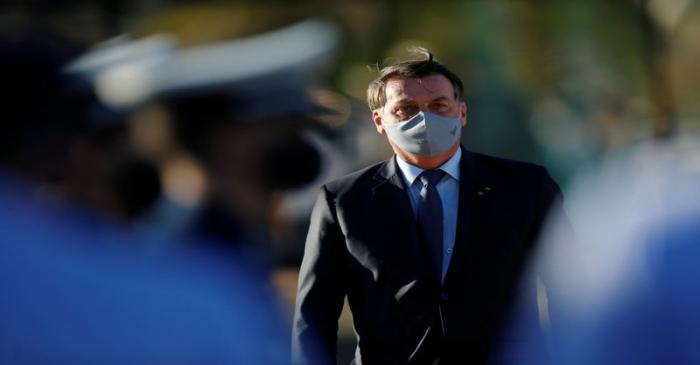 Brazil's President Jair Bolsonaro attends the inauguration ceremony of the Main Space