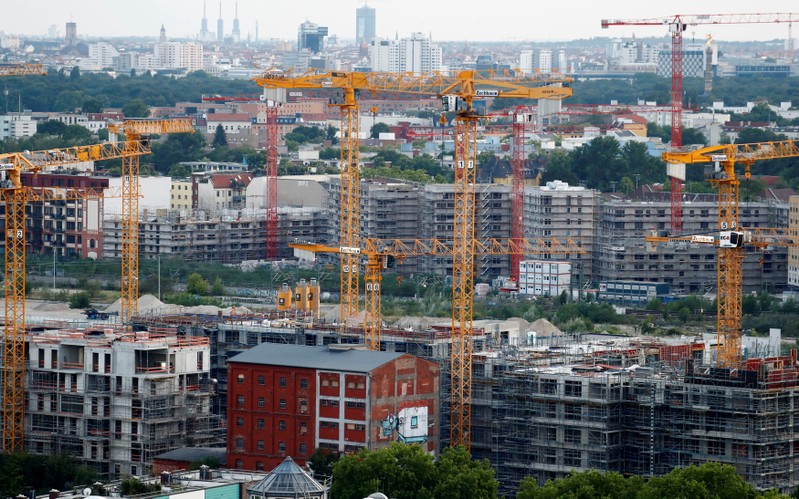 The 'Europacity' construction site is pictured in Berlin