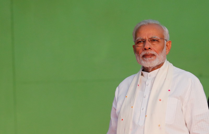 FILE PHOTO: India's Prime Minister Narendra Modi attends the Vijaya Dashmi, or Dussehra,