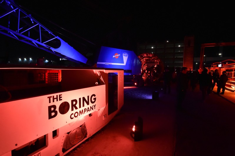 The Boring Company shows off their first tunnel in Hawthorne, California