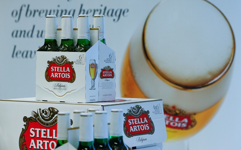 FILE PHOTO: Stella Artois bottles