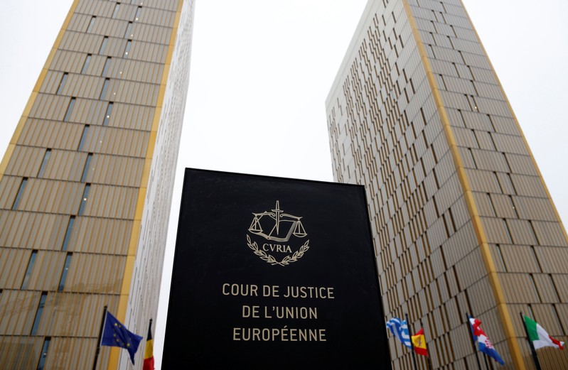 FILE PHOTO:  The towers of the European Court of Justice are seen in Luxembourg