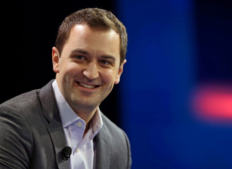 FILE PHOTO: John Zimmer co-founder and president of Lyft speaks at WSJD Live conference in