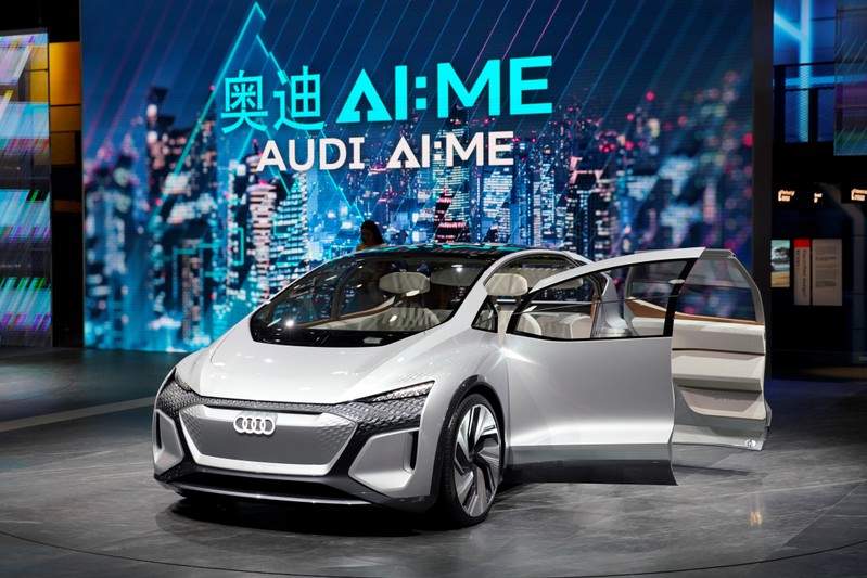Audi's new concept AI: ME with automated driving system is presented during the media day for