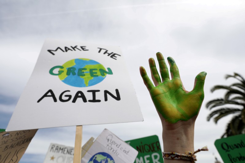 FILE PHOTO: Students take part in a 