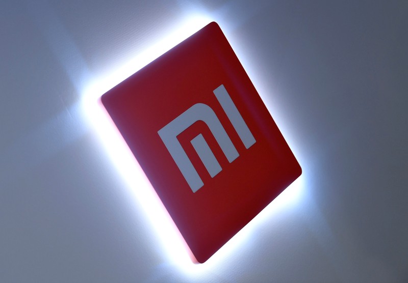 FILE PHOTO: Xiaomi branding is seen at a UK launch event in London