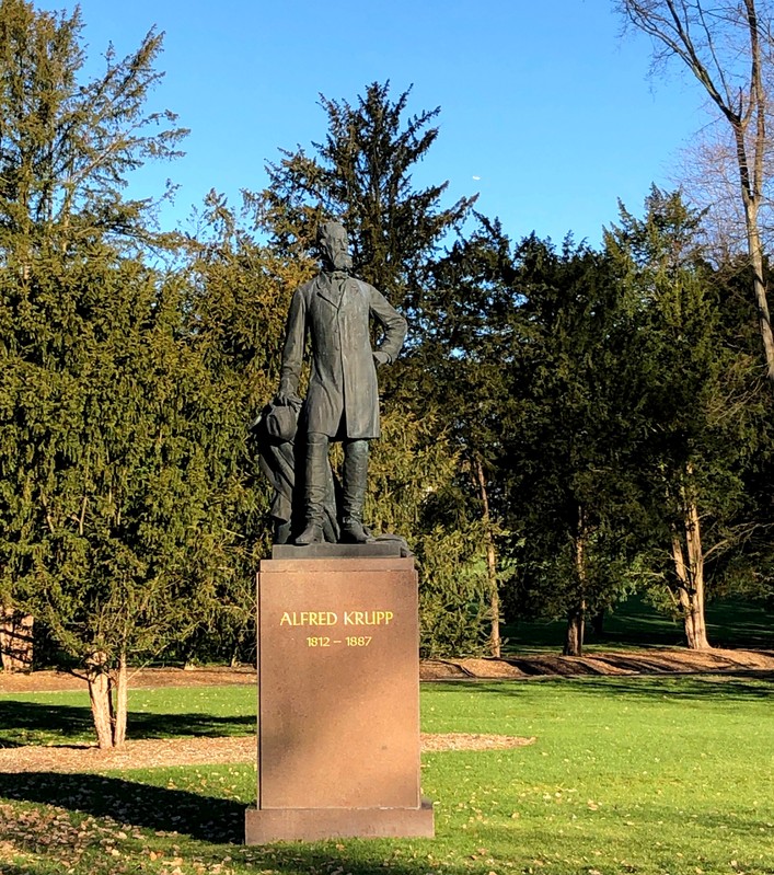 A statue of Alfred Krupp, who turned Thyssenkrupp into an industrial giant in Essen