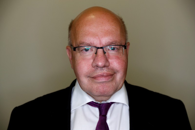 German Economy Minister Peter Altmaier poses for a portrait during an interview with Reuters in
