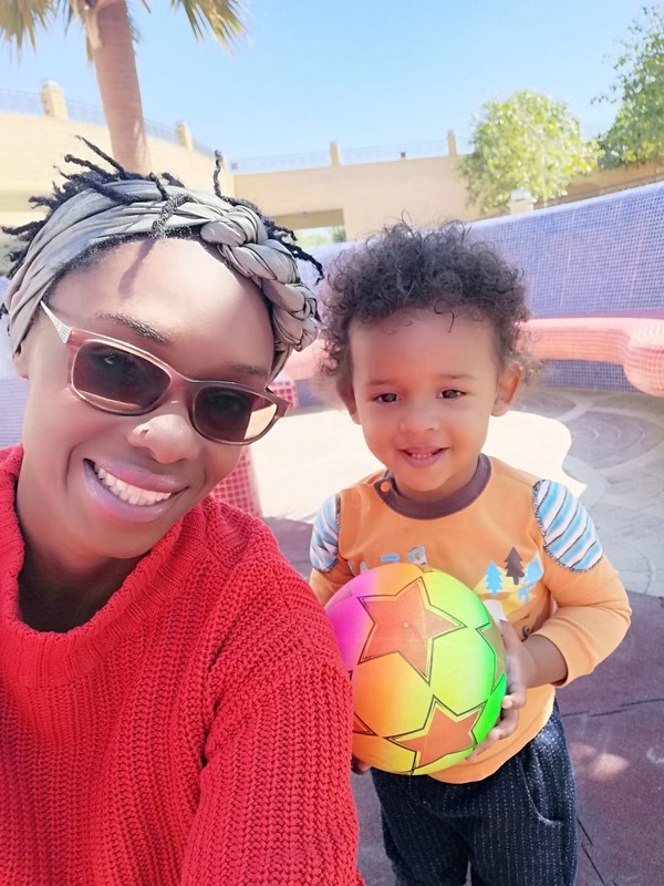 Undated photograph shows Stella Konarski and son Adam, both who died in the Ethiopian Airlines