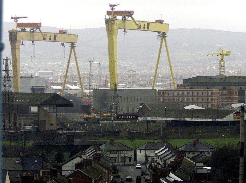 FILE PHOTO: THE CRANES OF HARLAND AND WOLFF RISE ABOVE BELFAST.