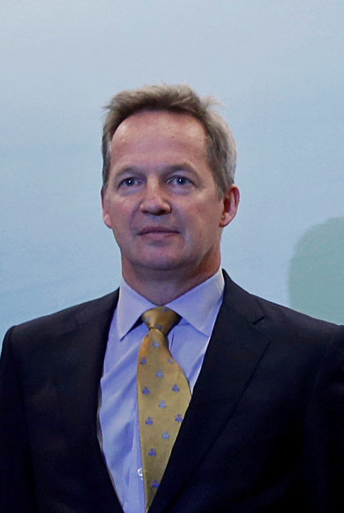 Cathay Pacific Group Chief Executive Officer Rupert Hogg attends a news conference on the