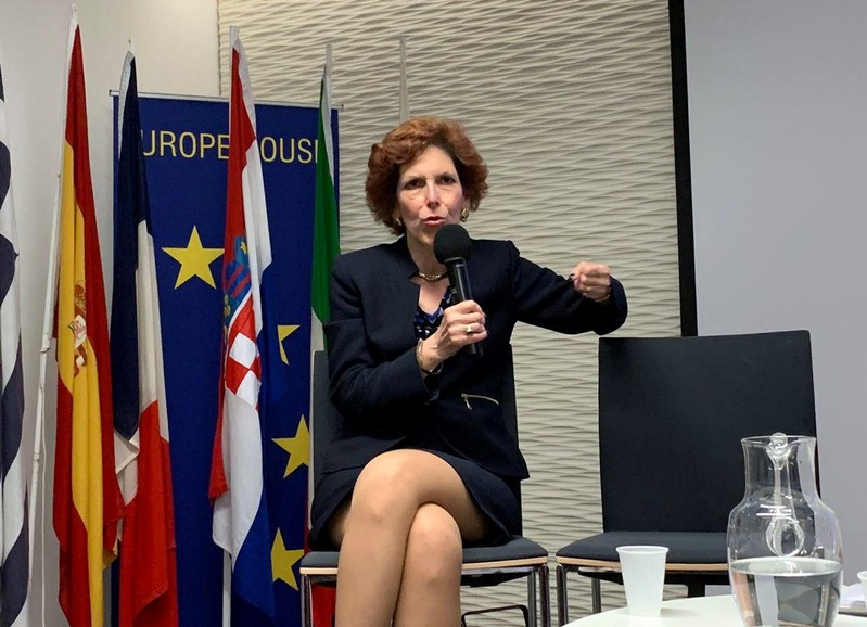 FILE PHOTO: Cleveland Federal Reserve Bank President Loretta Mester speaks in London