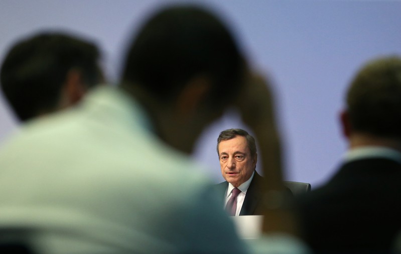 European Central Bank holds a news conference in Frankfurt