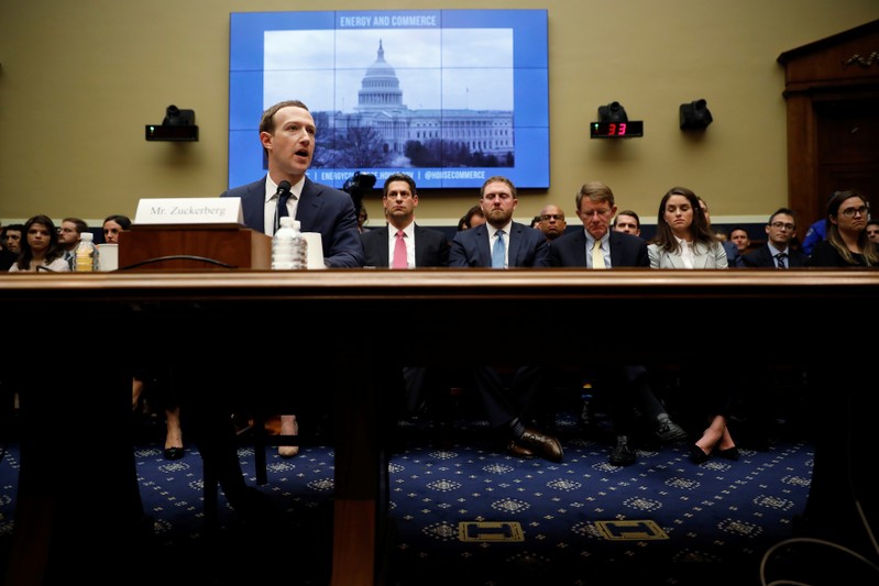 FILE PHOTO: Facebook CEO Zuckerberg testifies before House Energy and Commerce Committee
