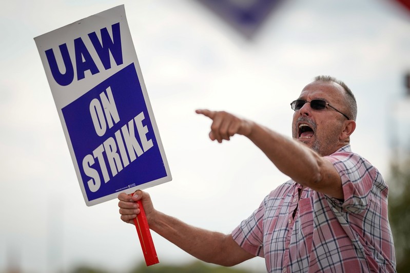 UAW workers strike at the Bowling Green facility