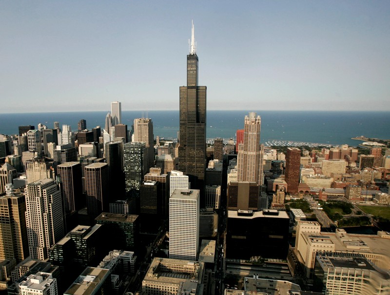 FILE PHOTO: The Sears Tower is shown in this aerial view of Chicago July 6, 2006...