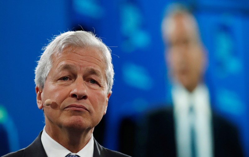 Jamie Dimon, chairman & CEO of JP Morgan Chase & Co., speaks during the Bloomberg Global