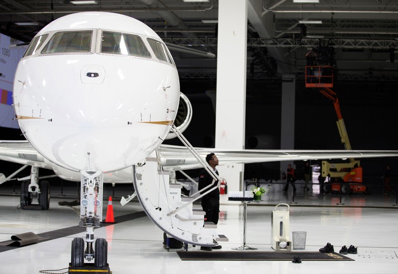 Bombardier's Global 7500, the first business jet to have a queen-sized bed and hot shower, is