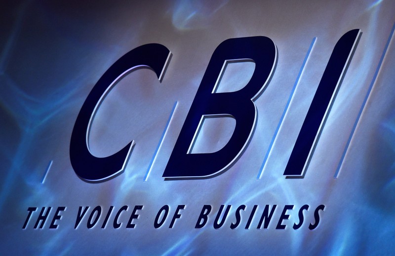 FILE PHOTO: A Confederation of British Industry (CBI) logo is seen during their annual