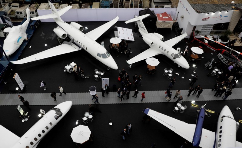 FILE PHOTO: General view of the Latin American Business Aviation Conference & Exhibition fair