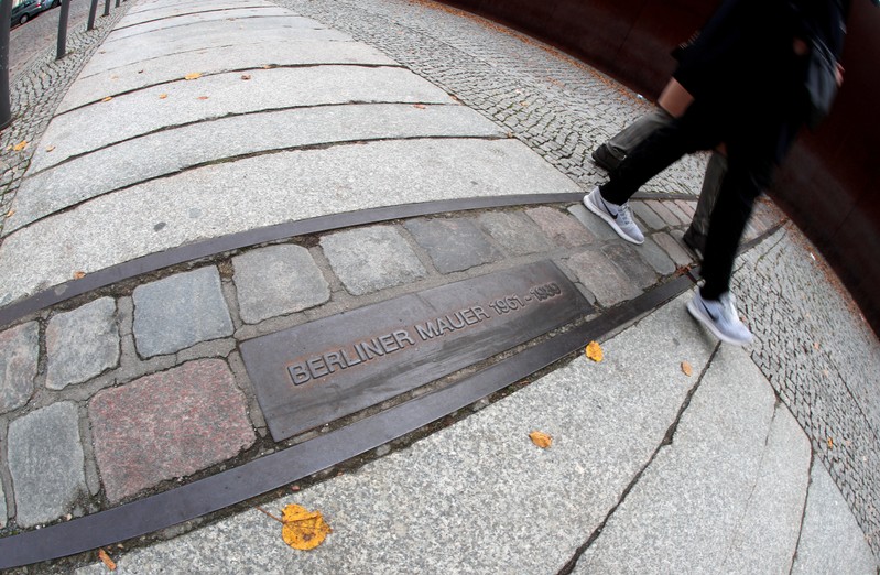 FILE PHOTO: A section of the Berlin Wall Trail is seen at Berlin Wall memorial on Bernauer