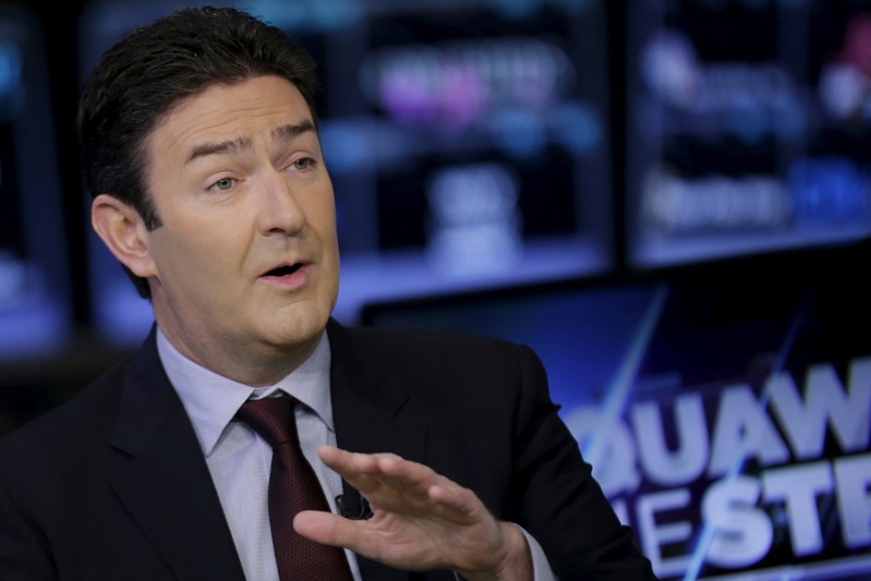 FILE PHOTO: McDonald's CEO Steve Easterbrook speaks during an interview on CNBC at the New York