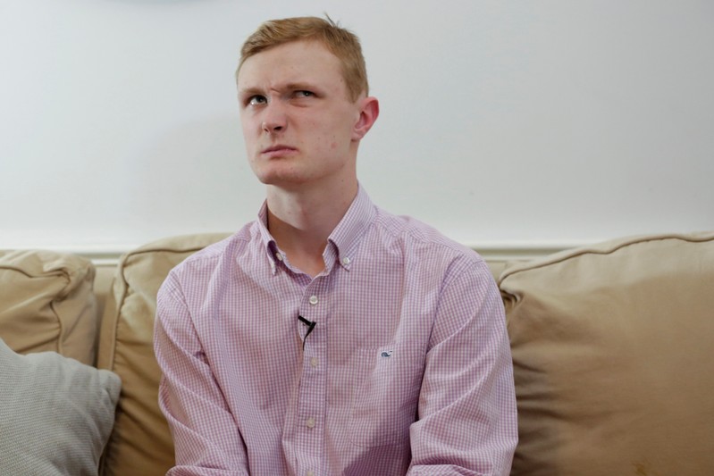 William Smith sits for an interview with Reuters in Newburyport