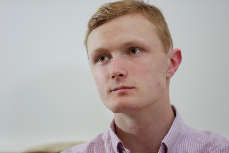William Smith sits for an interview with Reuters in Newburyport