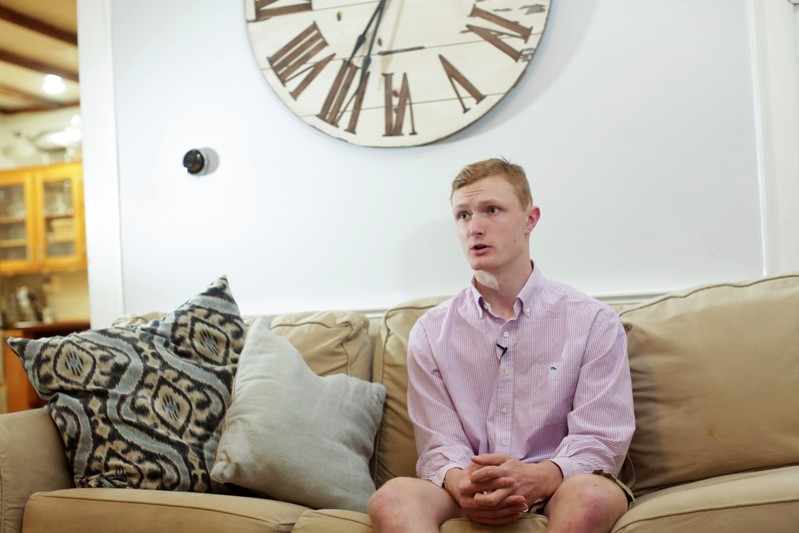 William Smith sits for an interview with Reuters in Newburyport