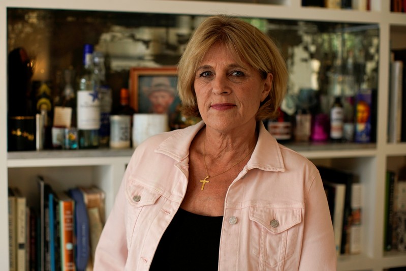 Paula Lawlor poses for a portrait in Solana Beach, California