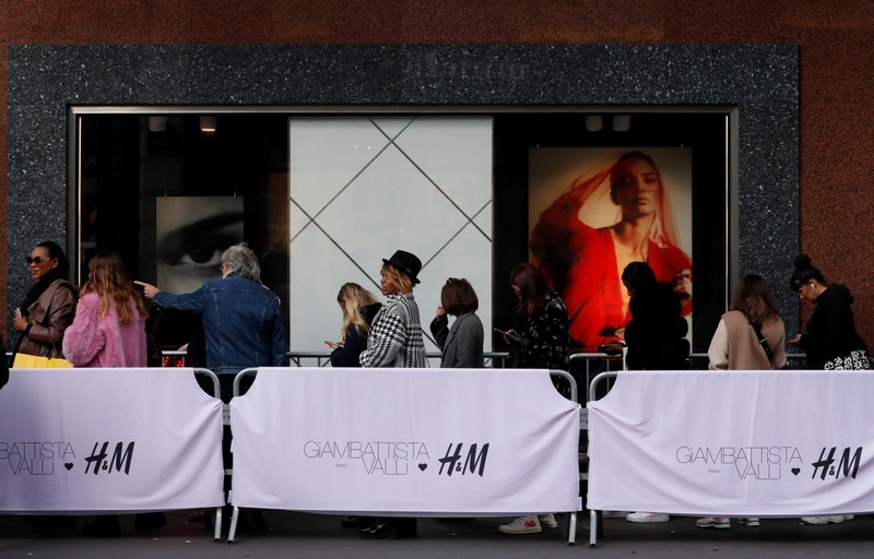 The launch of a collection by Italian designer Giambattista Valli for H&M in Paris