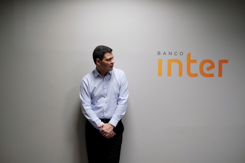 Joao Vitor Menin, Chief Executive of Inter bank, poses after an interview with Reuters in Sao