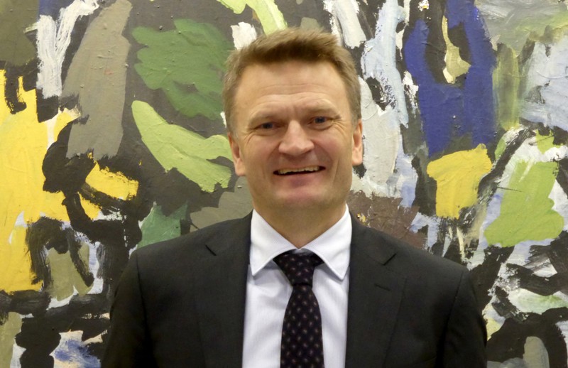 FILE PHOTO: Deputy governor of the Norwegian central bank Matsen poses for a picture at the