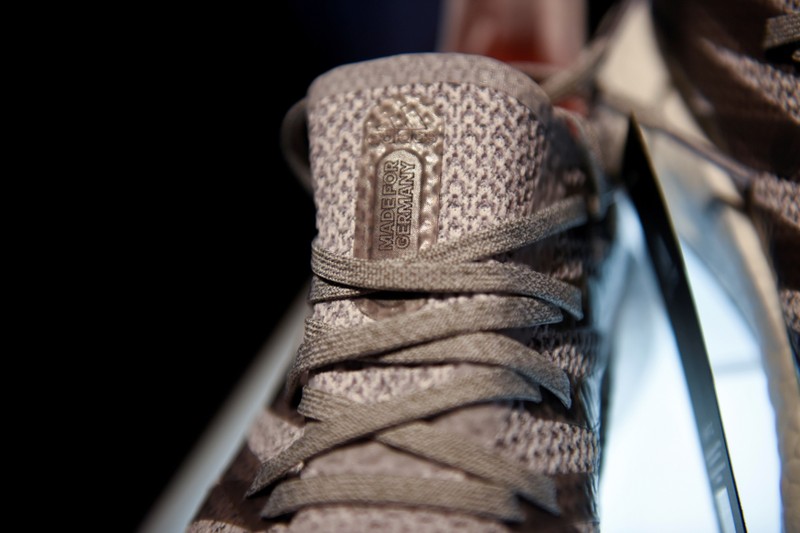 FILE PHOTO: Prototypes of Futurecraft 3D shoe are pictured during presentation of first Adidas