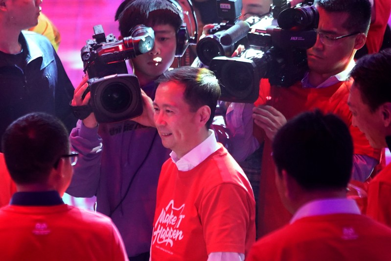 Alibaba Group Executive Chairman and CEO Daniel Zhang attends the Alibaba Group's Singles' Day
