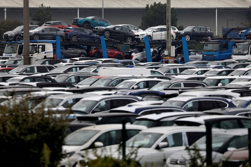 FILE PHOTO: General view of the PSA Peugeot Citroen plant in Poissy, near Paris