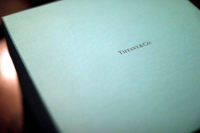 FILE PHOTO: A Tiffany & Co. box is pictured in Pasadena