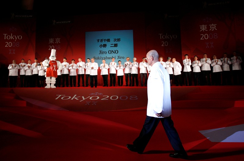FILE PHOTO : Owner and chef Jiro Ono attends party for the publication of 