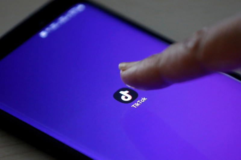 FILE PHOTO: The logo of the TikTok app is seen on a mobile phone screen