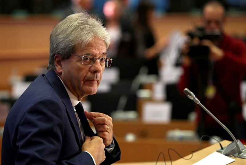 FILE PHOTO: European Economy Commissioner-designate Paolo Gentiloni of Italy attends his