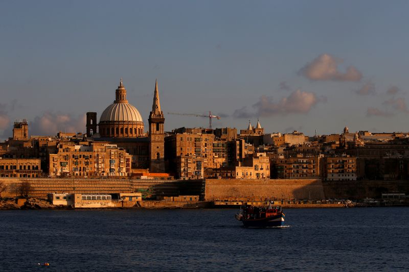 FILE PHOTO: The church spire and tower of St Paul's Anglican Pro-Cathedral are seen while
