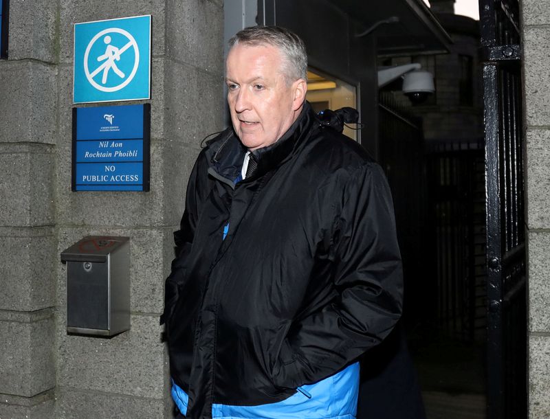 FILE PHOTO: Peter Bellew, former COO of Ryanair leaves the Four Courts in Dublin