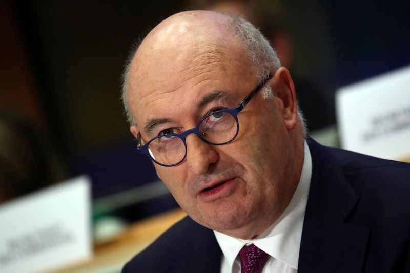 European Trade Commissioner-designate Phil Hogan attends his hearing before the European