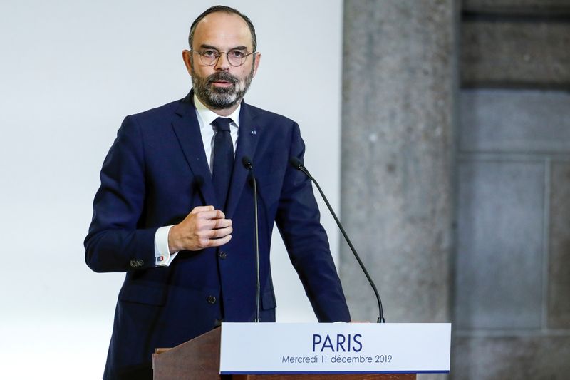 French Prime Minister Edouard Philippe presents pensions reform plans