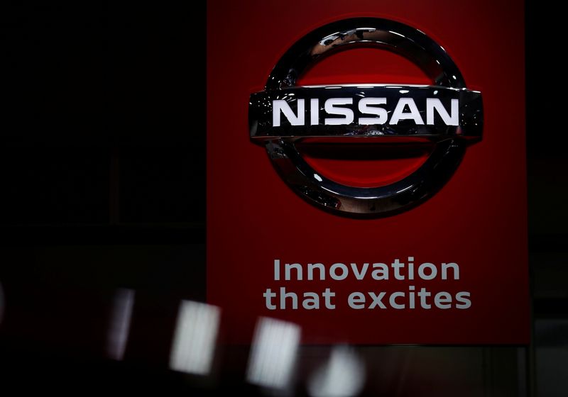 Nissan logo is seen in Tokyo Motor Show in Tokyo