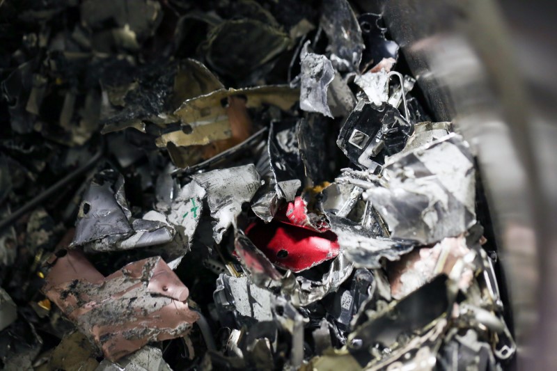 The Daisy recycling robot at an Apple recycling facility in Austin