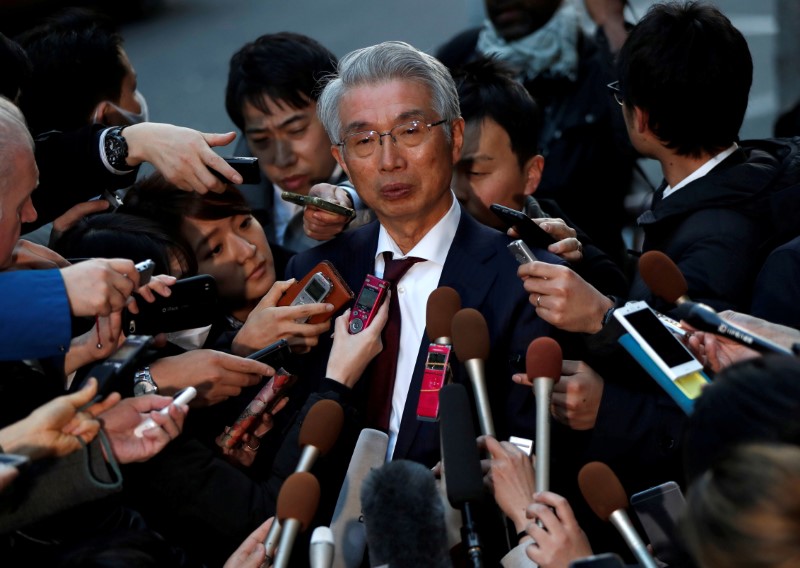 FILE PHOTO: Junichiro Hironaka, chief lawyer of the former Nissan Motor Co. Ltd chairman Carlos